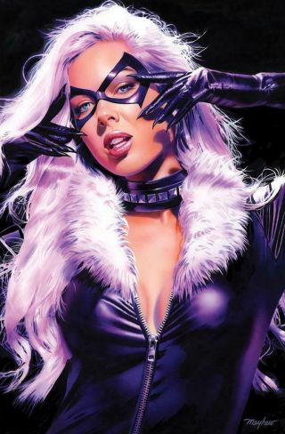 Black Cat 1 Mayhew Virgin Variant Spider - Man Carnage Venom Gwen Mary Jane Comic