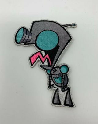Invader Zim Animated Tv Series Gir Robot Figure Embroidered Patch,
