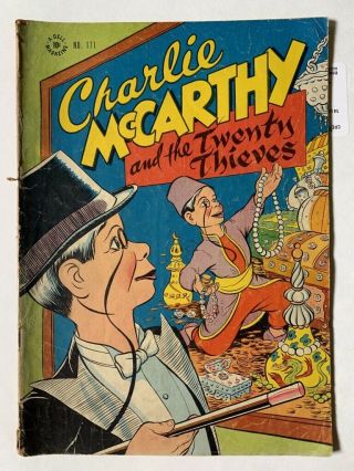 Charlie Mccarthy 171 (dell,  1947,  Four Color,  Photo Rear Cover)