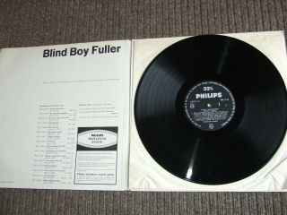 BLUES LP BLIND BOY FULLER COUNTRY BLUES 1935 - 40 V RARE 1962 UK PINK FLOYD NAME 3