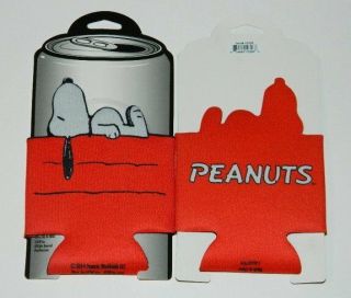Peanuts Snoopy On His Dog House Diecut Huggie Koozie Drink Can Cooler