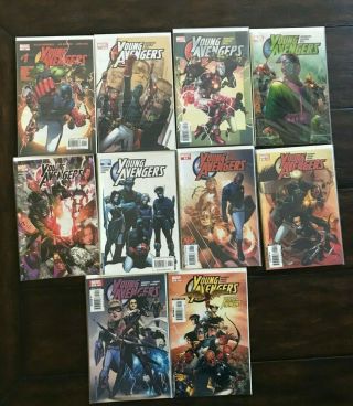 Young Avengers 1,  2,  3,  4,  5,  6,  8,  9,  10,  12 - Copies
