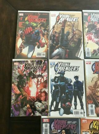 Young Avengers 1,  2,  3,  4,  5,  6,  8,  9,  10,  12 - COPIES 2