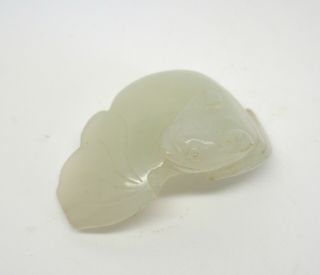 Fine Antique Chinese Jade Carving Of A Bat