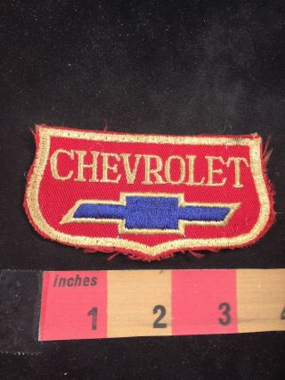 Vintage Red White & Blue Chevrolet Car / Auto Related Advertising Patch 80ma