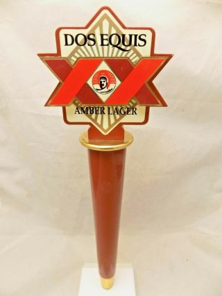 Dos Equis Amber Lager Beer Tap Handle 12 "