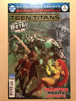 Teen Titans 12 First Appearance Of Batman Who Laughs Nm