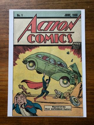 Action Comics 1 Superman - 1938 Reprint Safeguard Promo Issue From 1976