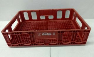 Red Plastic Stackable Sturdy Coca - Cola Coke Carry Storage Crate 18 " X 12 " X 4 "