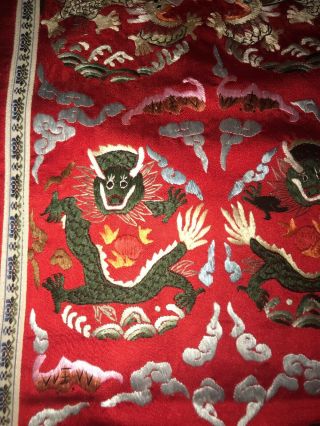 Chinese - Silk - Hand - embroidery - Forbidden - Stitch - Panel - Textiles 4