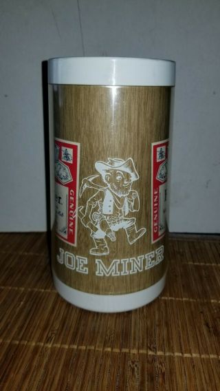 Rolla Missouri Umr Ms&t Joe Miner Budweiser Beer Mug Stein West Bend Thermo - Serv
