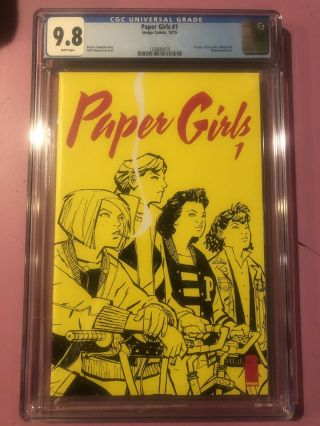 Paper Girls 1 Cgc 9.  8.  Image Comics Brian K Vaughan Cliff Chiang 1 Saga 10/15