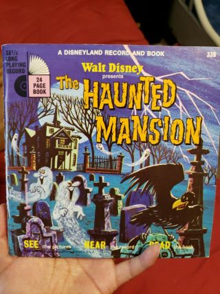 Walt Disney The Haunted Mansion 33 Rpm,  Book Disneyland Llp - 339