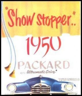 1950 Packard Show Stopper Brochure,  Ultramatic Drive,  Near