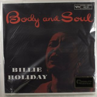 Billie Holiday Body And Soul Verve 2xlp Analogue Productions Mono 180g