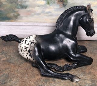 Breyer Molding Co Horse Foal Black White Spotted Vintage 165 Usa 7 X 4”