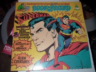 Peter Pan D C Comics 1978 Superman Book & Record Set L P Br 520