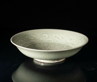 Chinese Antique Ming Yaochou Celadon Glazed Dish