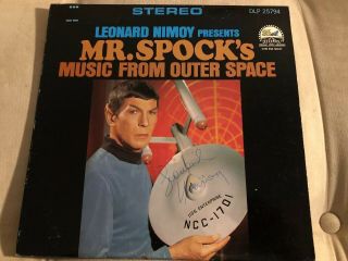 Leonard Nimoy Signed Autograph Mr Spock 