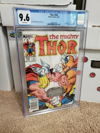 Thor 338 - Cgc 9.  6 Nm,  - Marvel 1983 - 2nd Beta Ray Bill Thor 126 Homage