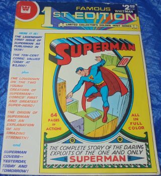 Whitman Variant Dc Comics Famous 1st Edition C - 61 Superman Treasury Sized 1979