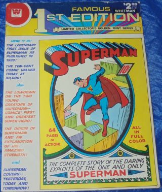Whitman Variant DC Comics Famous 1st Edition C - 61 Superman Treasury Sized 1979 2