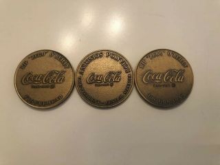 Rare One Of A Kind Coca Cola Vice President Bronze Round Bar Coin Medal Coke