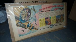 Rare 1944 Aaf Army Air Force News Ad Bombardier Gun War Planes Fighting Wwii Ww2
