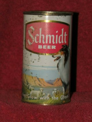Schmidt Beer Flat Top Can Associated Brewing Co D/b/a Jacob Schmidt St Paul Min