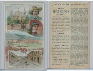 K8 Arbuckle Coffee,  Views Trip Around World,  1890,  42 San Jose,  Costa Rica