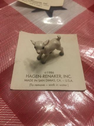Retired Hagen Renaker White Baby Goat