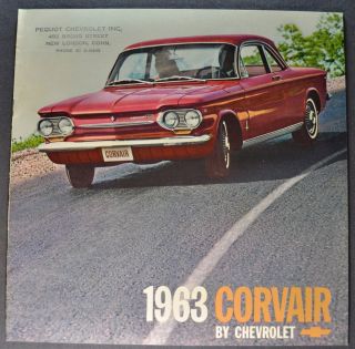 1963 Chevrolet Corvair Brochure Monza Spyder 700 500 63 Not A Reprint