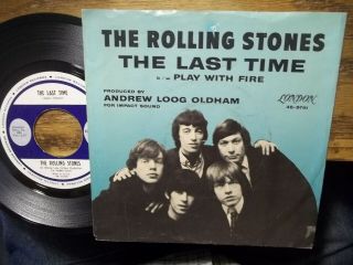 Rare The Rolling Stones " The Last Time " 45 Ps