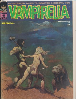 Vampirella 5 (1969) Frank Frazetta Cover Fine,