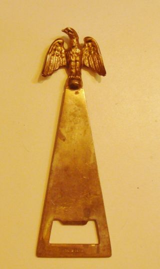 Vintage Rare Made In Italy Brass Eagle Bottle Opener