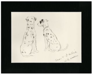 Dalmatian Dogs Old 1937 Dog Art Print By Lucy Dawson Mac Matted