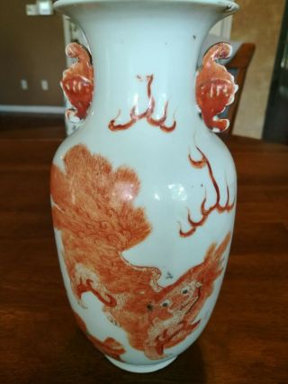 Fine Pair Antique Chinese Famille Rose Republic Vases Qing Mk 3