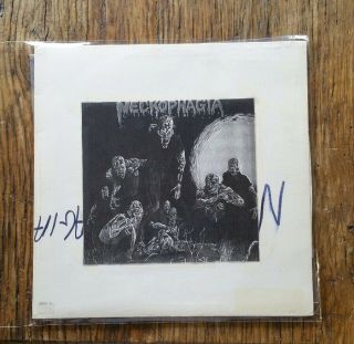 Test Pressing Necrophagia Season Of The Dead 1987 Lp Nrr15 Doom Thrash Metal