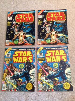 Star Wars Marvel Special Edition 1 & 2 Large Comic - 1977 - Collector 