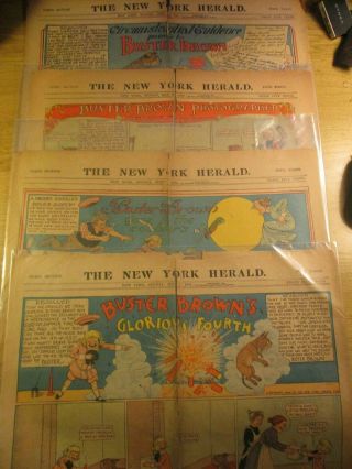 4 1904 Buster Brown York Herald Sunday Comics R F Outcault 3