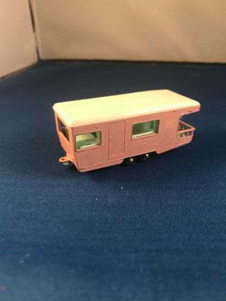 Vintage Lesney Matchbox No.  23 Pink Trailer Caravan