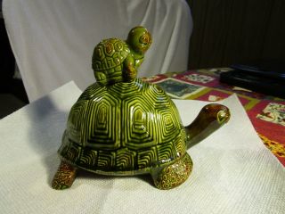 2 Piece Mom&baby Porcelain Turtle /tortoise Family Lovely