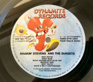 Shakin’ Stevens and The Sunsets VERY RARE 10” Lp C’Mon Memphis HOLLAND 6