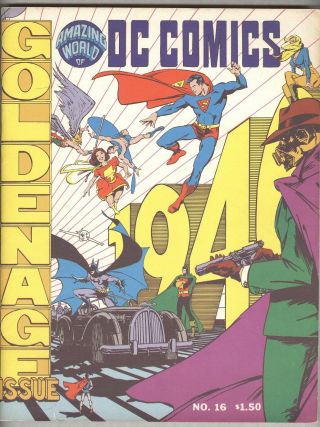 World Of Dc Comics 16 December 1977 Vg,  Golden Age