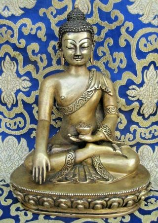Antique Handmade Bronze Shakyamuni Buddha Rupa,  Nepal