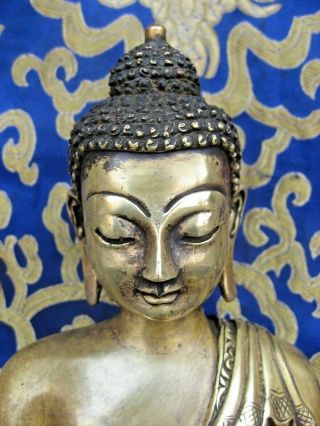 Antique Handmade Bronze Shakyamuni Buddha Rupa,  Nepal 2