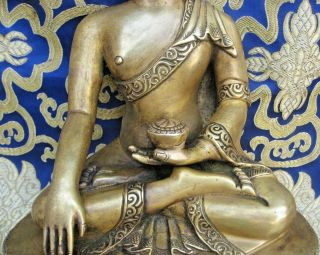 Antique Handmade Bronze Shakyamuni Buddha Rupa,  Nepal 3