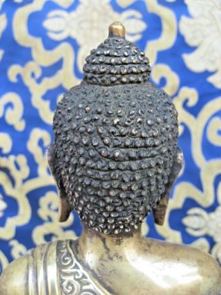 Antique Handmade Bronze Shakyamuni Buddha Rupa,  Nepal 5