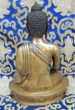 Antique Handmade Bronze Shakyamuni Buddha Rupa,  Nepal 6