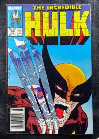 Incredible Hulk 340 Wolverine Mcfarlane Cover Key